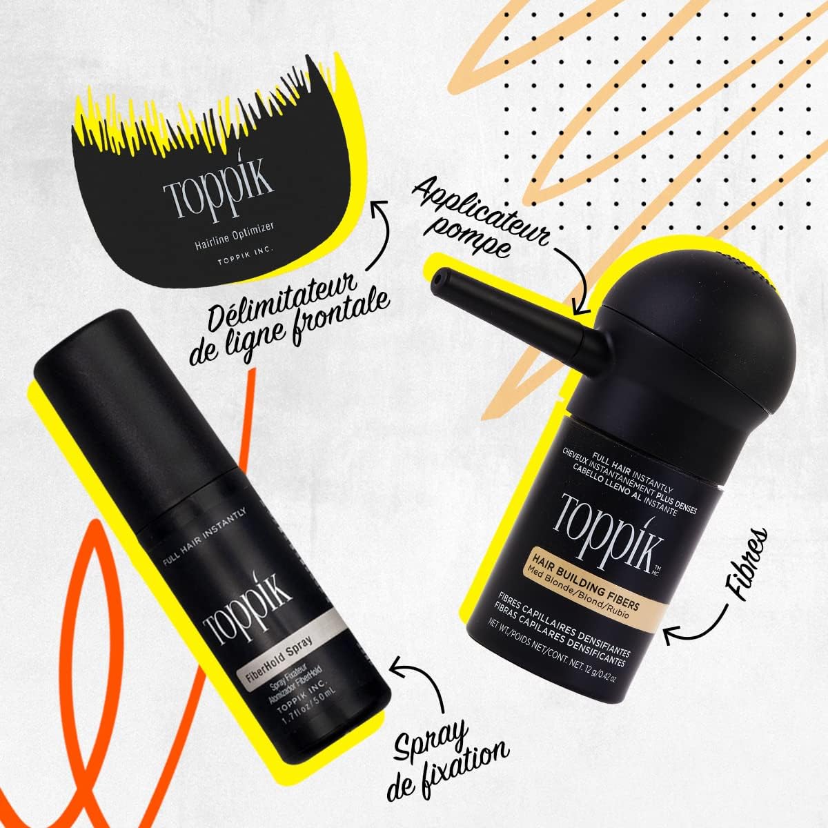 Fibres de renforcement capillaire Toppik - 27,5 grammes