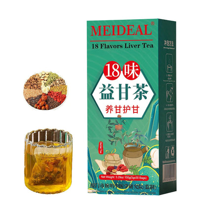 🌿 18-in-1 Liver & Kidney Detox Tea — Clean Your Body From Inside