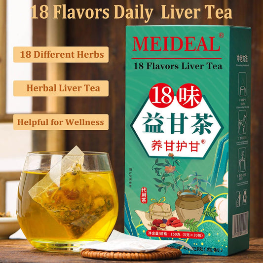 🌿 18-in-1 Liver & Kidney Detox Tea — Clean Your Body From Inside
