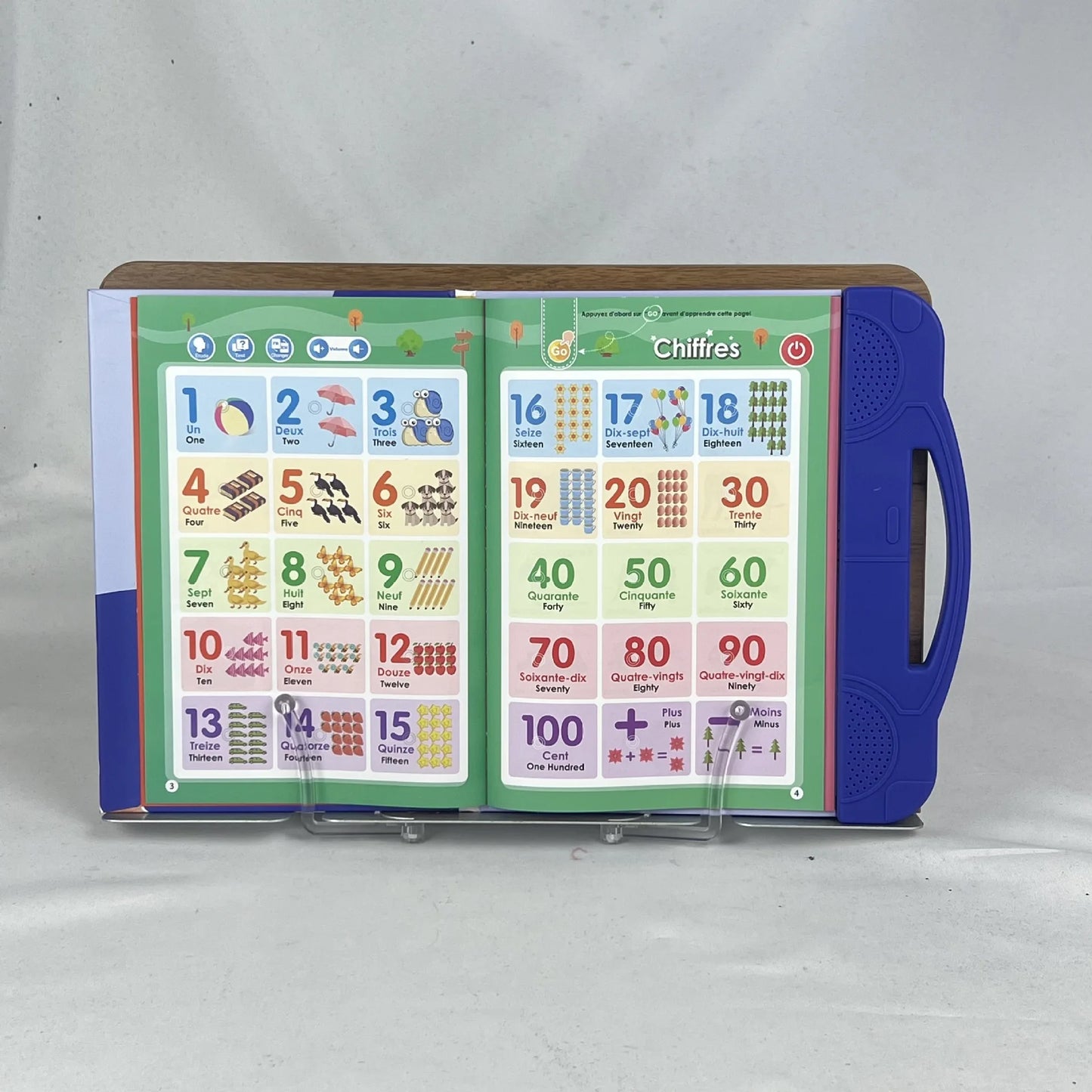 Livre Audio Français Interactif – Jouet Éducatif d’Éveil et d’Apprentissage Précoce